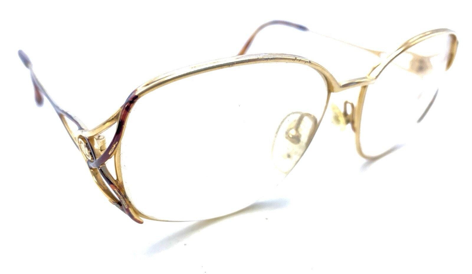 Christian Dior 2799 41 Vintage Gold Round Metal Eyeglasses 