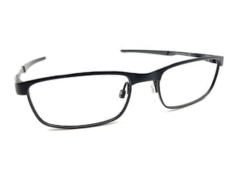 Oakley Steel Plate OX3222-0154 Powder Coal Black Eyeglasses Frames 54-18 141 Men