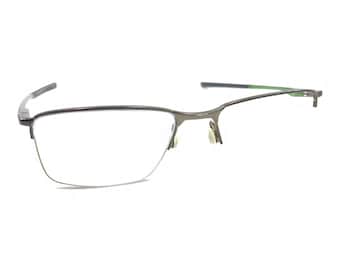 Oakley Socket 5.5 OX3218-0254 Satin Pewter Half Rim Eyeglasses Frames 54-18 136