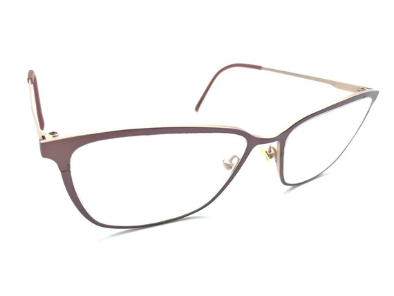 Modo 4233 Pink Titanium Rectangle Eyeglasses Fram… - image 1