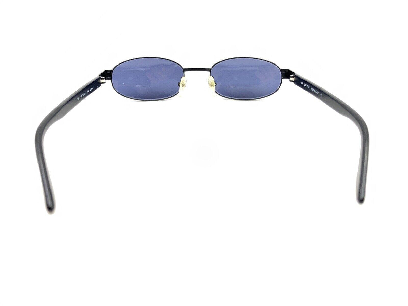 Gucci GG 1640/S E1W Black Oval Sunglasses Blue Lens 52-19 135