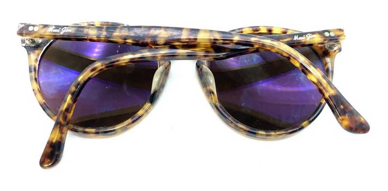 Maui Jim MJ 182 Tortoise Brown Round Sunglasses Brown Lens Japan Designer Unisex image 12