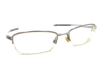 Oakley Valve OX3093-0253 Brushed Chrome Silver Half Eyeglasses Frames 53-18 135