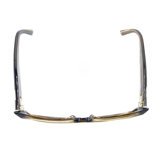 Gucci Striped Translucent Brown Rectangle Sunglas… - image 3