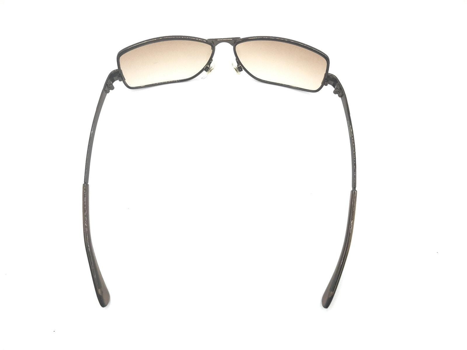 Enzo Angiolini Brown Sunglasses Enzo Angiolini Thin Oval Bronze Metal Designer Sunglasses - Etsy main image 2