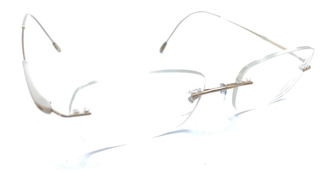 Silhouette 7719 20 6053 Titanium Gold Rimless Eyeglasses  display picture 1