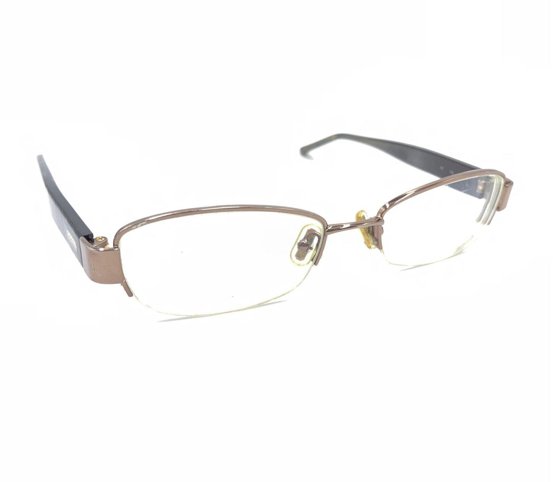 New Coach Women Glasses Frame Eyewear LAVERNE 247 TAN Half Rim Eyeglasses Coach Laverne 247 Tan Brown Half Rim Eyeglasses Frames 50-18  main image 3