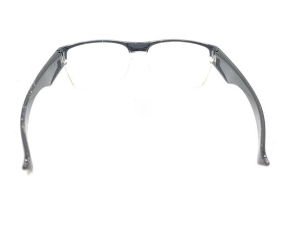 Oakley Black Clear Large Wrap Rectangle Sunglasse… - image 5