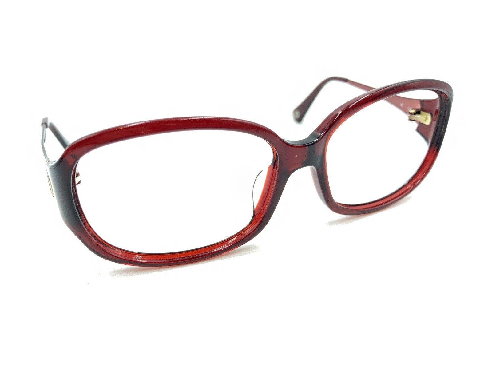 Coach S2005 Burgundy Dark Red Gold Sunglasses Frames 59-16 