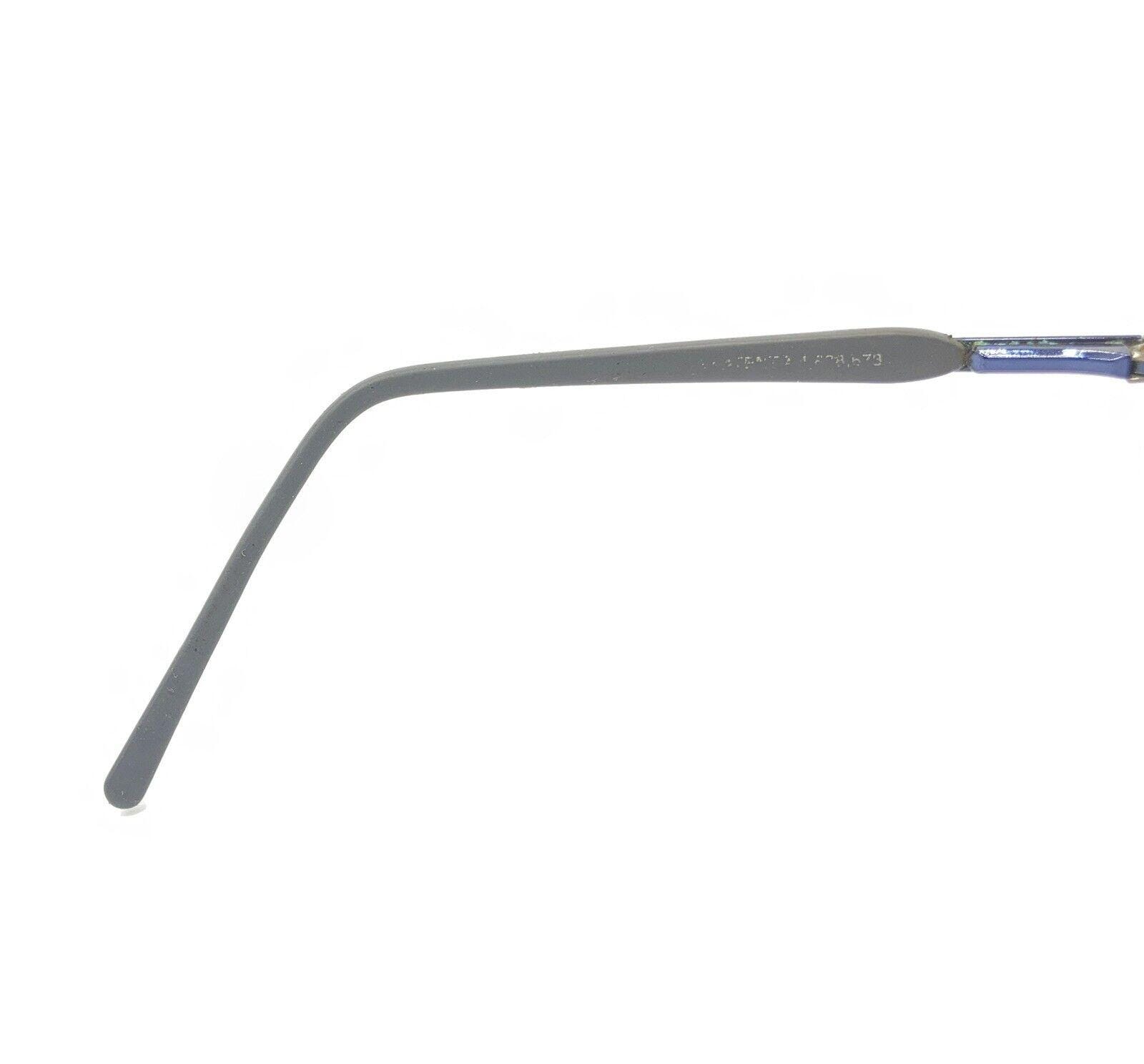 Maui Jim MJ-124-02 Blue Black Gray Oval Sunglasses Frames  display picture 3