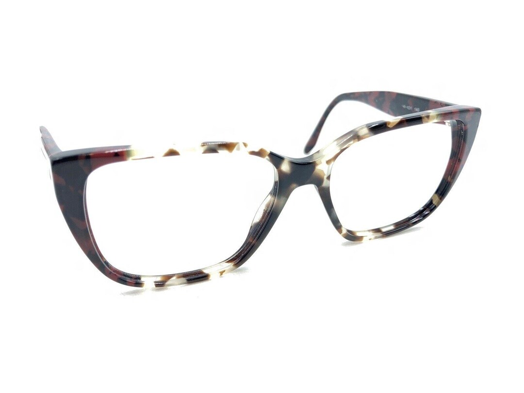 Prada VPR Tortoise Brown Burgundy Square Eyeglasses Frames  display picture 1