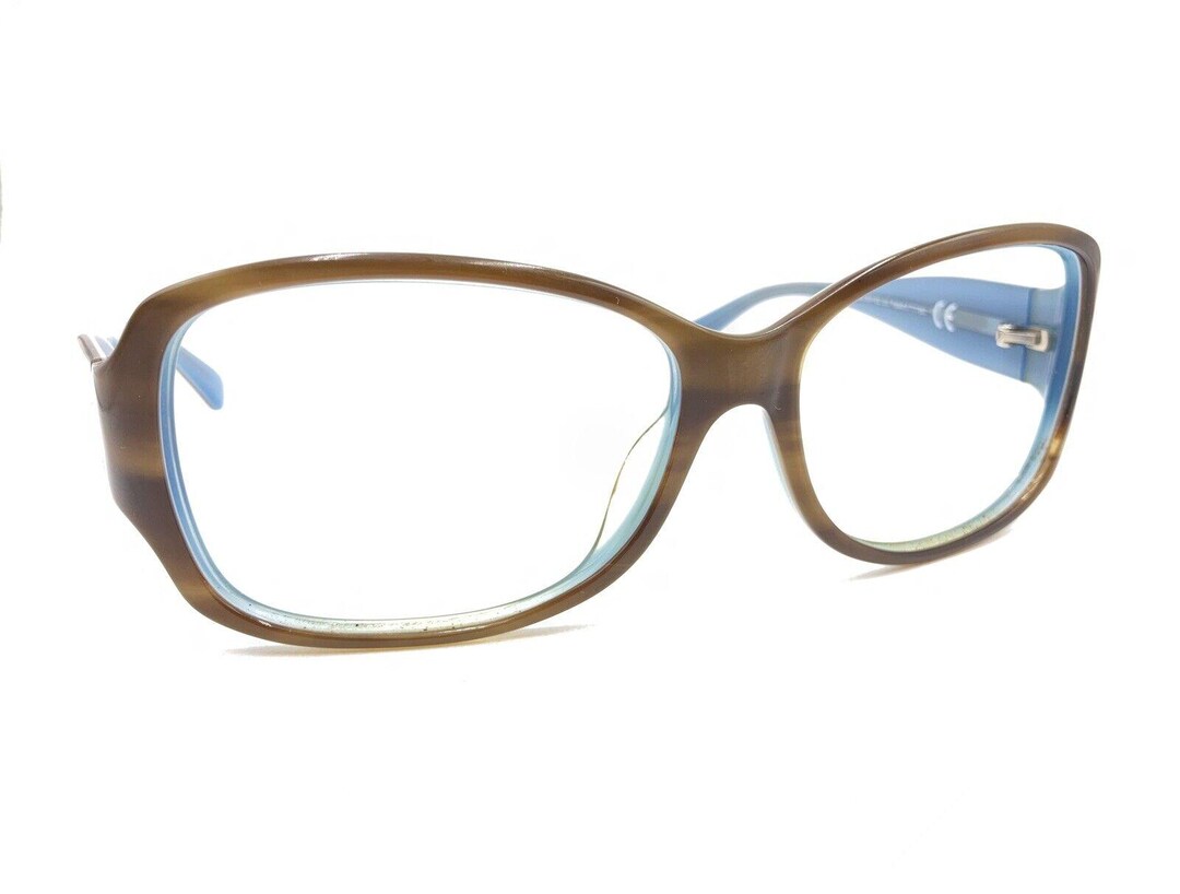 Maui Jim Sunglasses MJ295-03T Nalani Brown Woodgrain Blue Frames HCL Bronze Lens Maui Jim Nalani MJ 295 03T Tortoise Blue Frame + HCL Bronze  main image 4