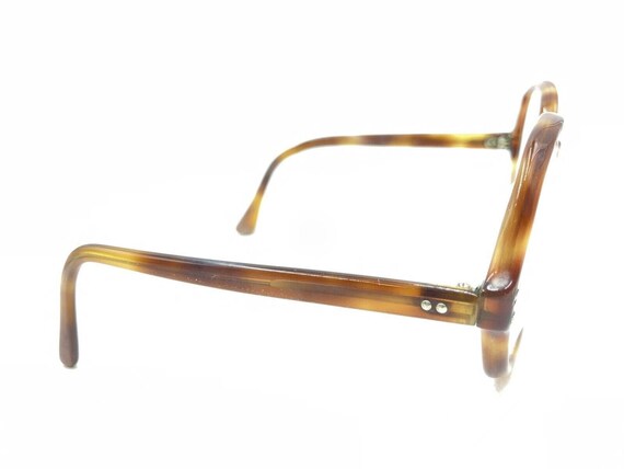 Vintage Tortoise Brown Oversized Square Eyeglasse… - image 4