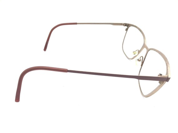 Modo 4233 Pink Titanium Rectangle Eyeglasses Fram… - image 4