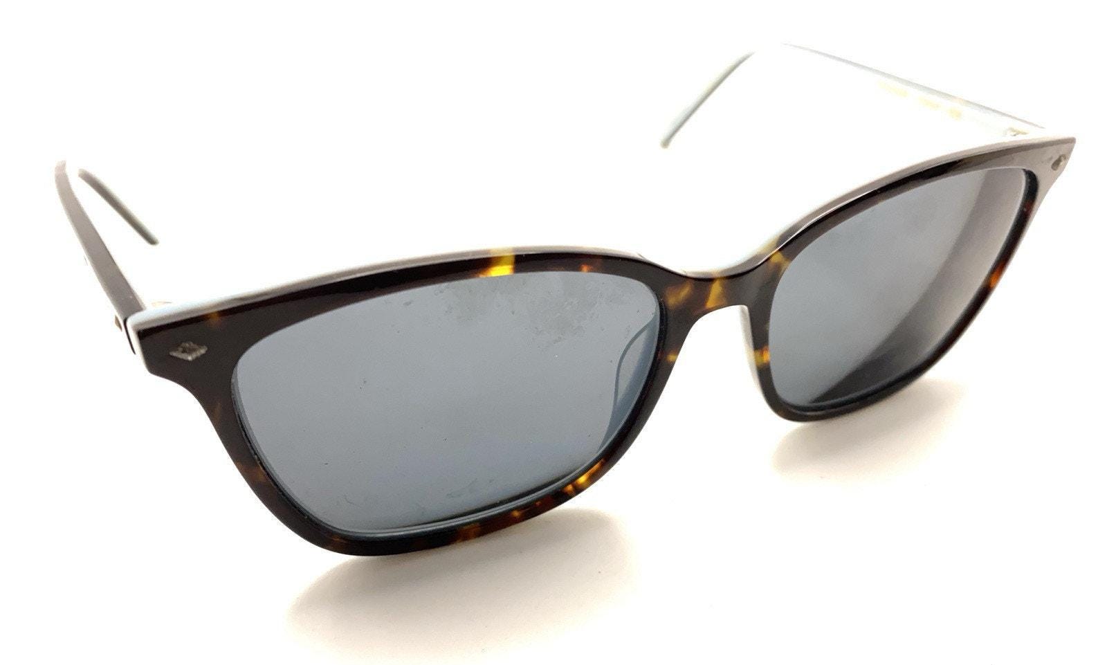 Via Spiga Women Brown Tortoise Blue Square Sunglasses 150-S 550 Studded Temple Via Spiga 350-S 550 Brown Tortoise Blue Square Sunglasses  main image 2