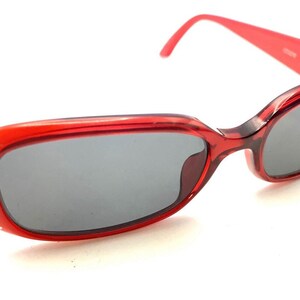 Christian Dior CD3210 O6E Red Oval Sunglasses Frames 135 Italy Designer Women