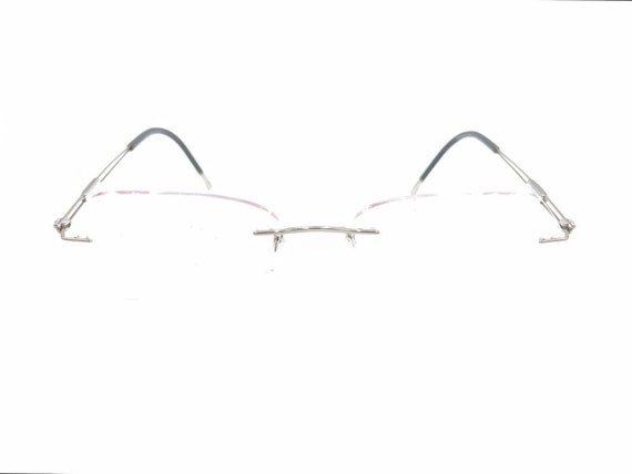 Silhouette 5227 10 6050 Titanium Silver Rimless E… - image 6