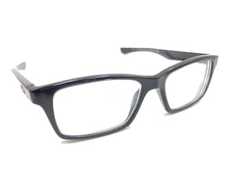 Monturas de gafas Oakley Shifter XS OY8001-0550 de color negro pulido y tinta roja, talla 50-15, 128