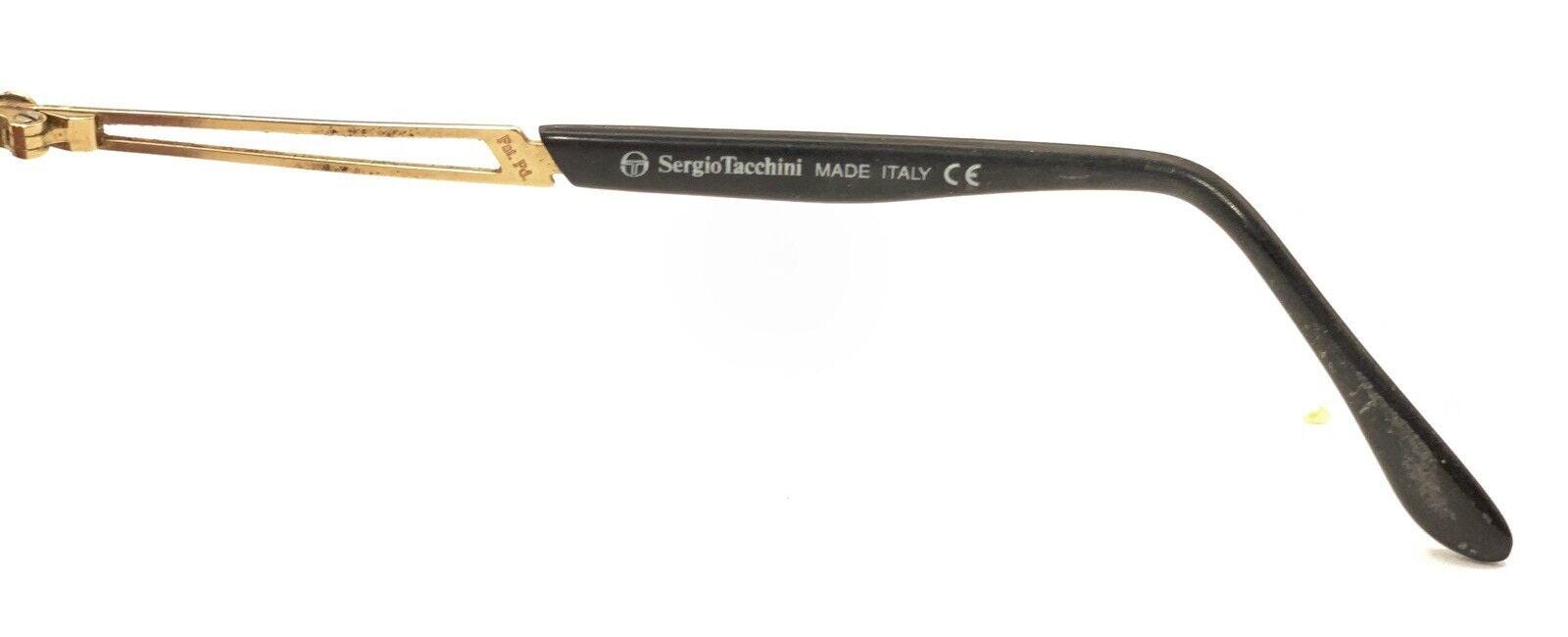 Sergio Tacchini ST 1005 Black Gold Round Sunglasses Frames  display picture 1