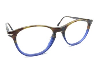 Persol Terra E Oceano 3115-V 9033 Marron Bleu Montures de lunettes 52-18 145 Italie