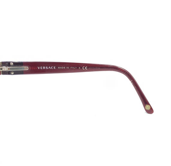 Versace MOD 3148 974 Translucent Red Rectangle Ey… - image 9