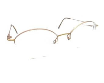 Silhouette Vintage Eyeglasses Frames Gold M 6055 30 55-15  display picture 1