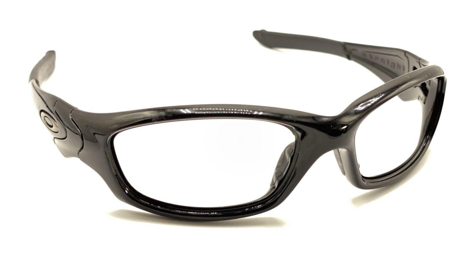 Oakley Straight 04-325 Gray Rectangle Wrap Eyeglasses Frames 61-18 135 ...