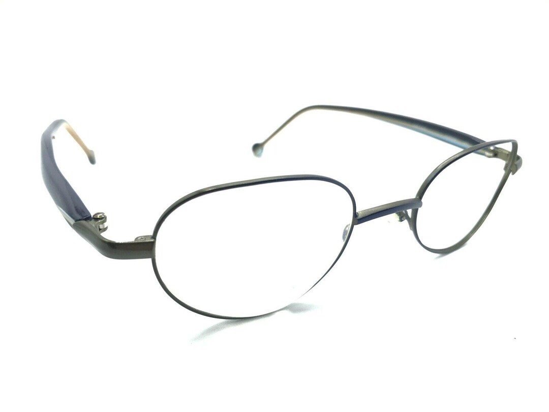 Foster Color Frame L.A. Eyeworks One Pair Foster 465 Blue Yellow Rectangle Eyeglasses ...