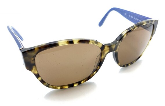 Juicy Couture Brown Tortoise Blue Rectangle Sunglasses  display picture 3