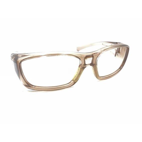 OnGuard OG160 Translucent Brown Shield Wrap Safety Eyeglasses Frames 60-15 131