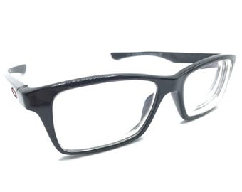 Montura de gafas Oakley Shifter XS OY8001-0550, color negro pulido, tinta roja, talla 50-15, 128