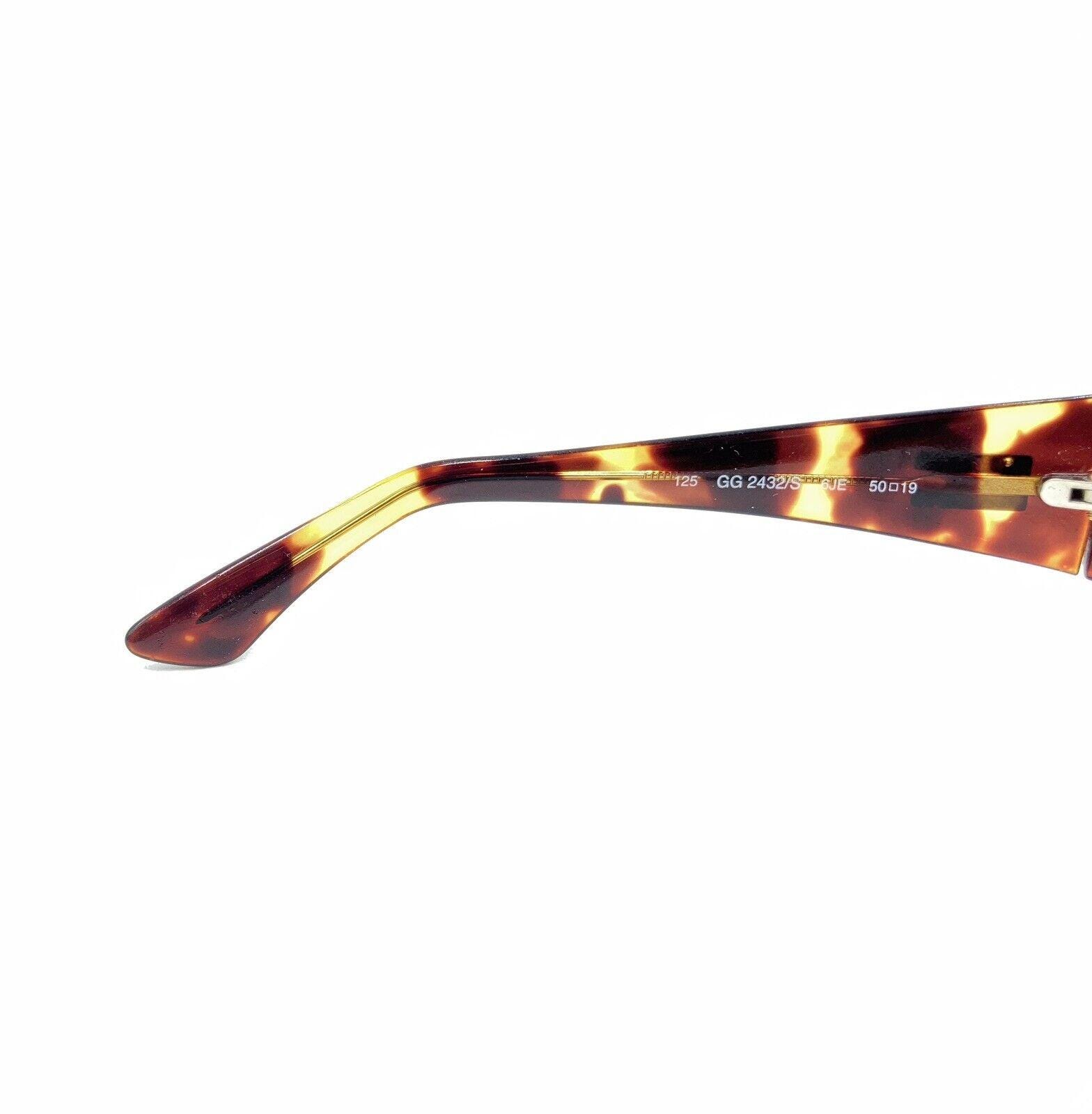 Gucci GG 2432/S 6JE Tortoise Brown Sunglasses Frames 50-19  display picture 2