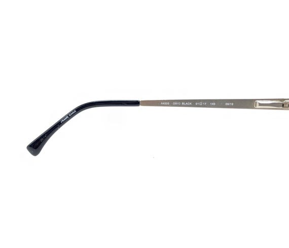 Monture De Lunettes Look 1570 Argent Noir – Démi-monture Ovale, Métal, Unisexe, Neuve Sans étiquette !