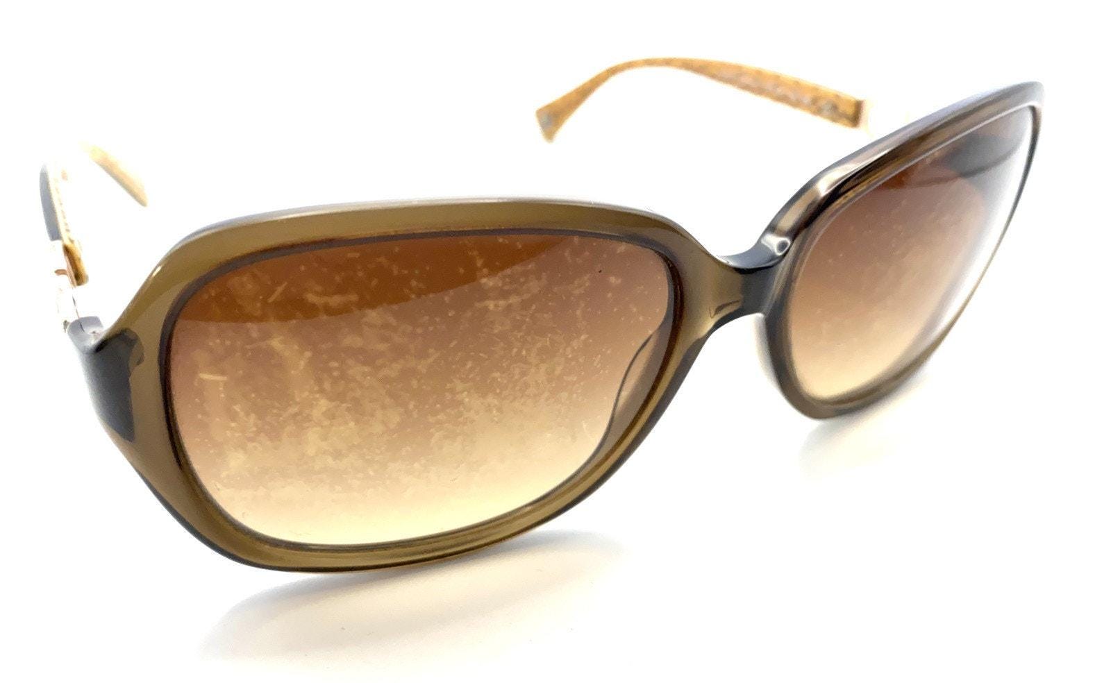 Coach HC 8019 Brown Square Butterfly Sunglasses Brown Lens  display picture 3