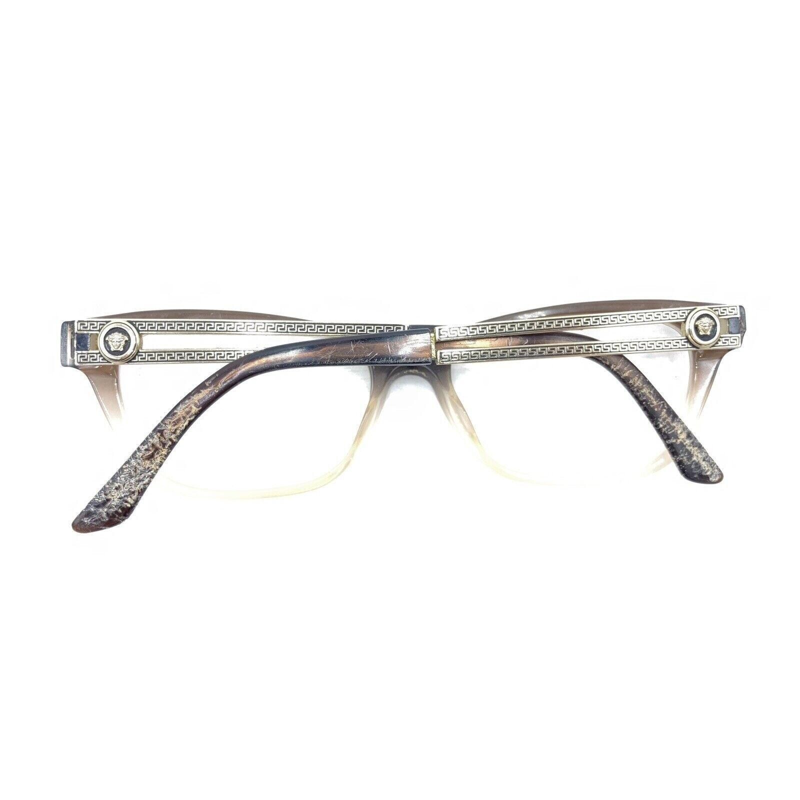 Versace Womens Eyeglasses Frames 3220 5165 Black Ombre Full Rim Square 52-16-140 Versace VE3375 black frame main image 3