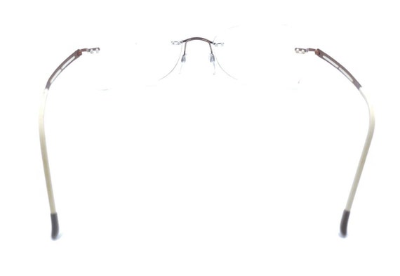 Silhouette 5263 40 6063 Brown Rimless Eyeglasses … - image 5