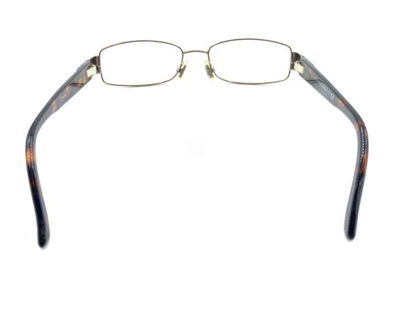 Gucci Gold Brown Tortoise Rectangle Eyeglasses Fr… - image 5