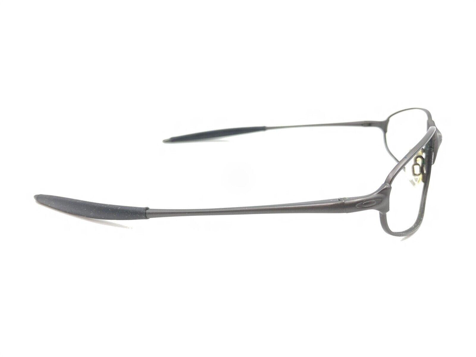 Oakley Dark Gunmetal Gray Oval Wrap Sunglasses Frames 140