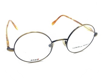 Alain Mikli par Mikli NOS Vintage 6141 3800 Brass Brown Eyeglasses Frames France