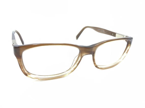 Prada Translucent Brown Rectangle Eyeglasses Fram… - image 1
