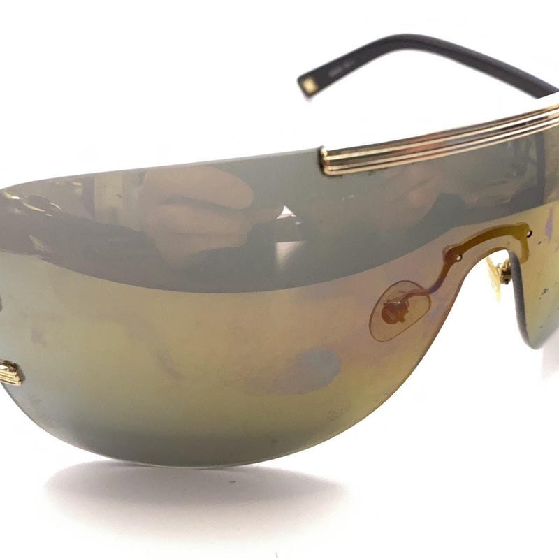 Vintage Dior Polka Dot Shield Sunglasses