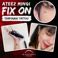 ATEEZ MINGI Fix On Temporary Tattoo ATZ Kpop Inspired Stickers Decals product logo