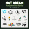NCT Dream Temporary Tattoos Set - Assorted Kpop Stickers and Decals for Fun Expressive Concert Look Part 1 product logo