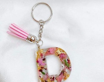 Personalized letter keychain