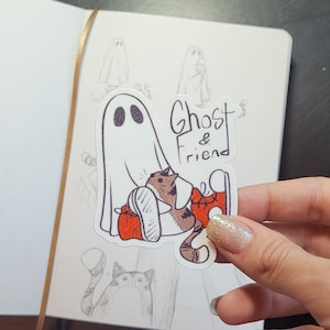 Adesivo Fantasma e Amigo
