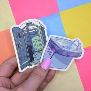 Funny Random Objects Vinyl Stickers – Hand-Drawn Original Artwork
