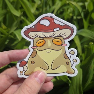 Fliegenpilz Kröte Sticker