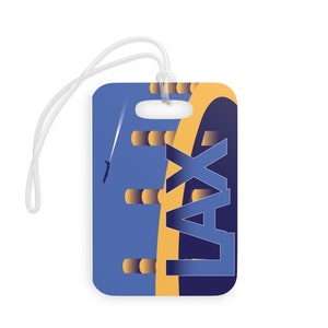 LAX Airport Luggage Tag: Glossy Travel Accessories
