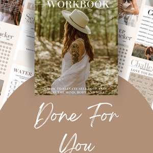 Self Love Emotional Healing Wellness Diary, Self Improvement Workbook, Personalized Printable Pages, PLR Template, Passive Income Ideas