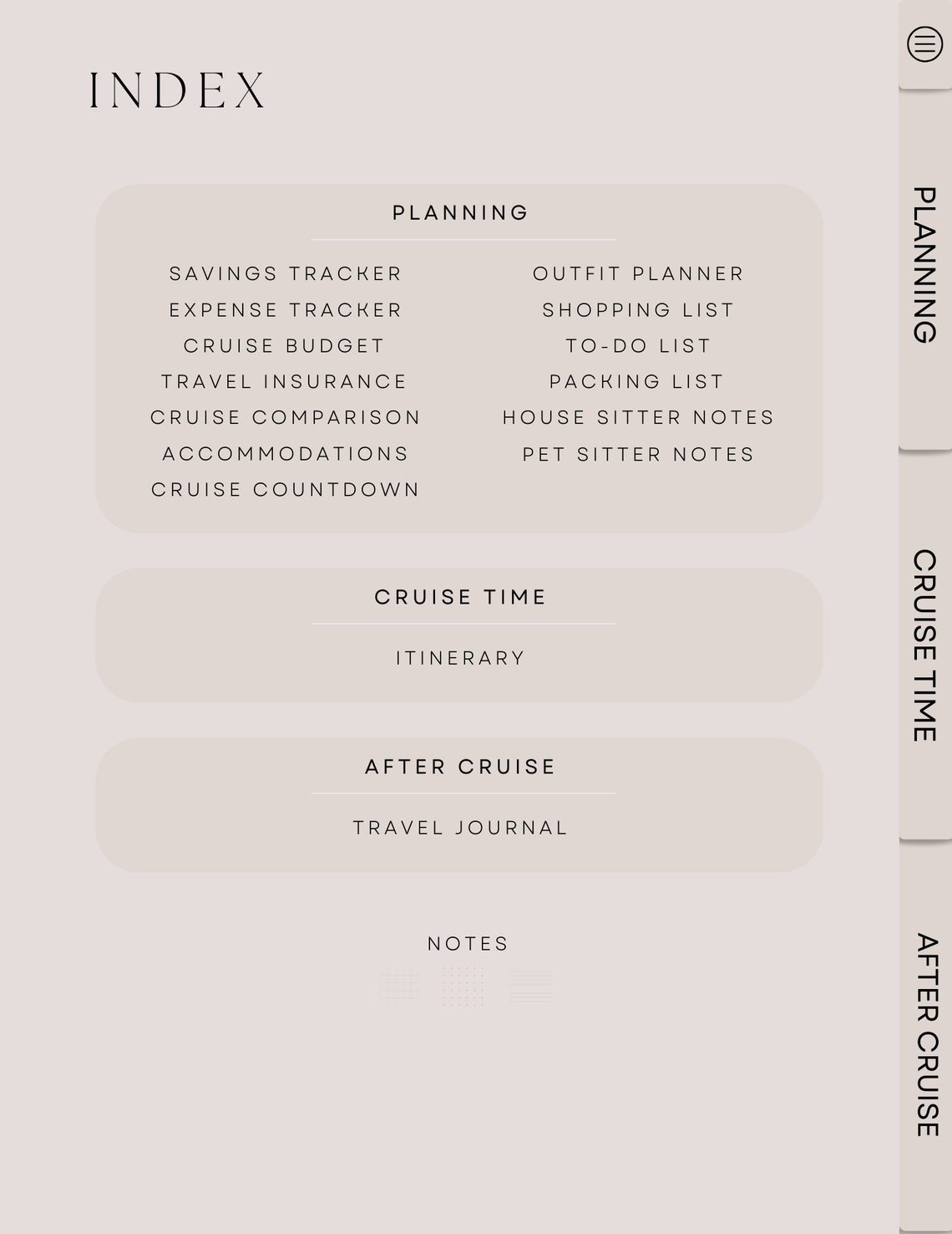 Comprehensive Cruise Vacation Planner, Digital Printable Travel Guide ...